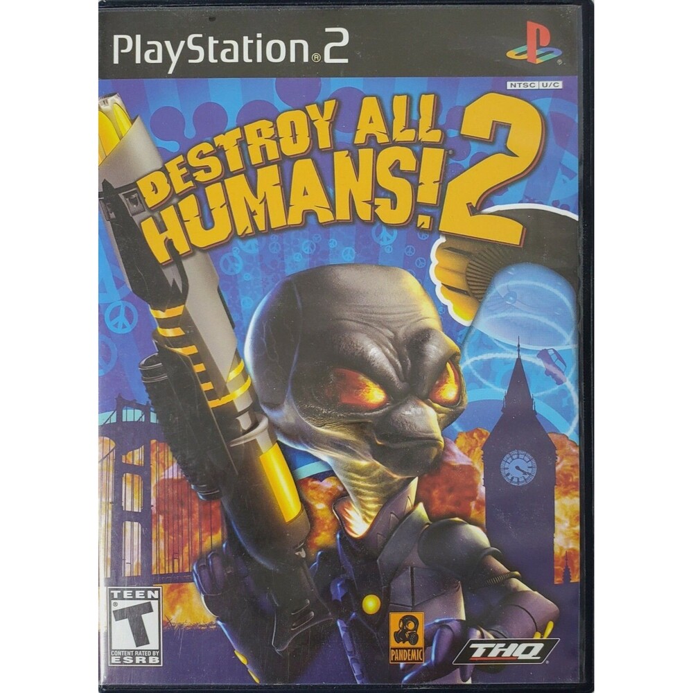 THQ PlayStation 2 Destroy All Human! 2 Rated Teen Shooter Video Game